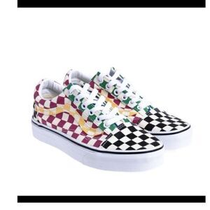 Vans WOMEN'S GLITTER CHECKERBOARD OLD SKOOL MULTI